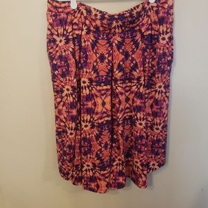 Lularoe Madison tie dye skirt